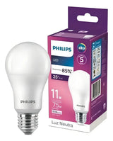 Lampada Led Bulbo Philips 11w Branco Neutro 4000K E27